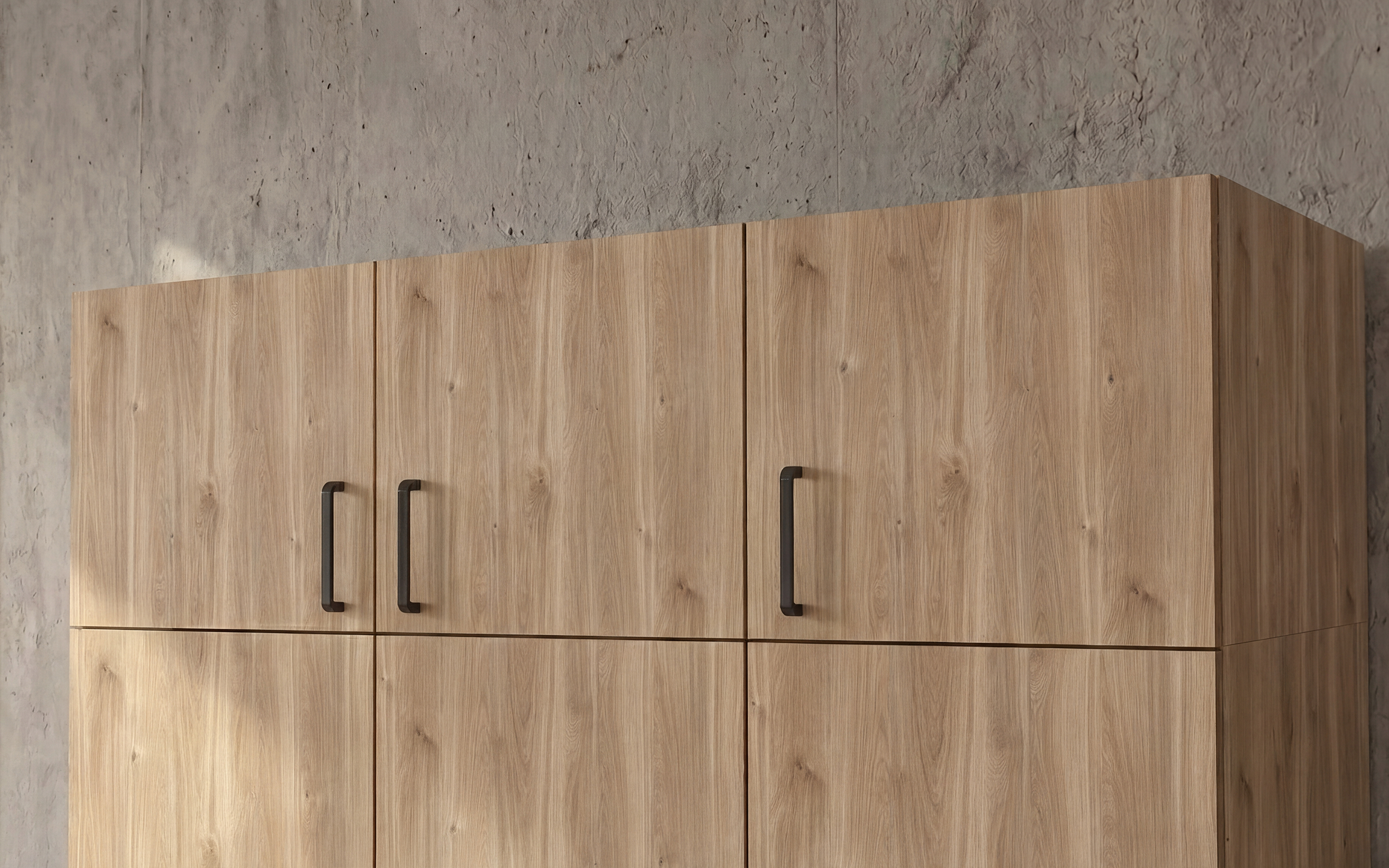 Upgrade for three-winged wardrobe Bruno and Massimo, honey Castello oak  1